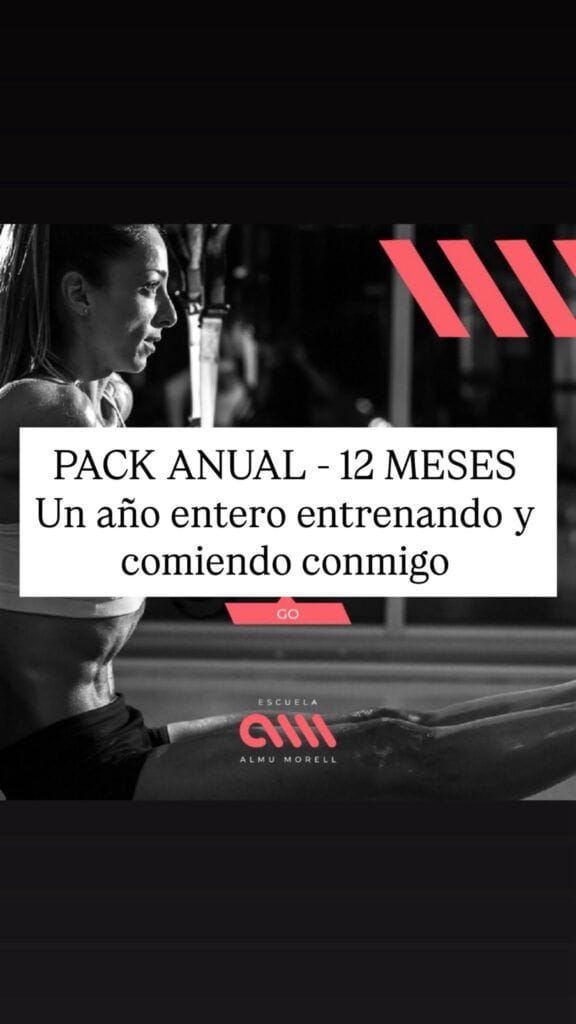 Pack Anual 12 Meses - Entrenamiento de fuerza, hipopresivos y programa de alimentación